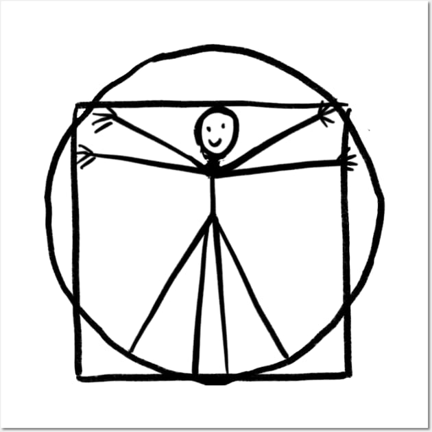 Vitruvian man Wall Art by Uglyblacksheep